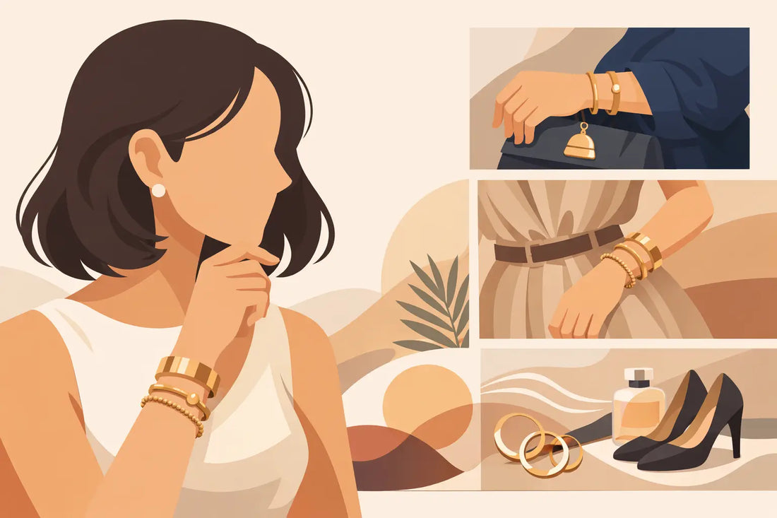 Pulseira bracelete feminino dourado: como usar