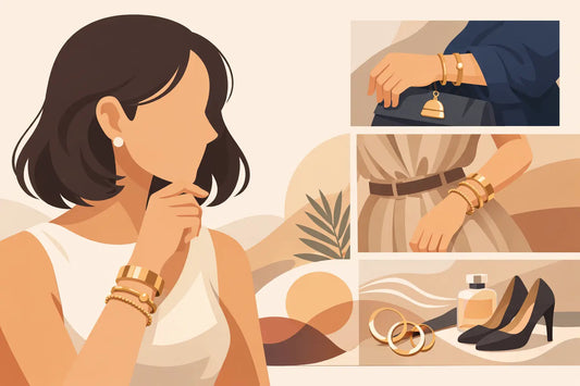 Pulseira bracelete feminino dourado: como usar