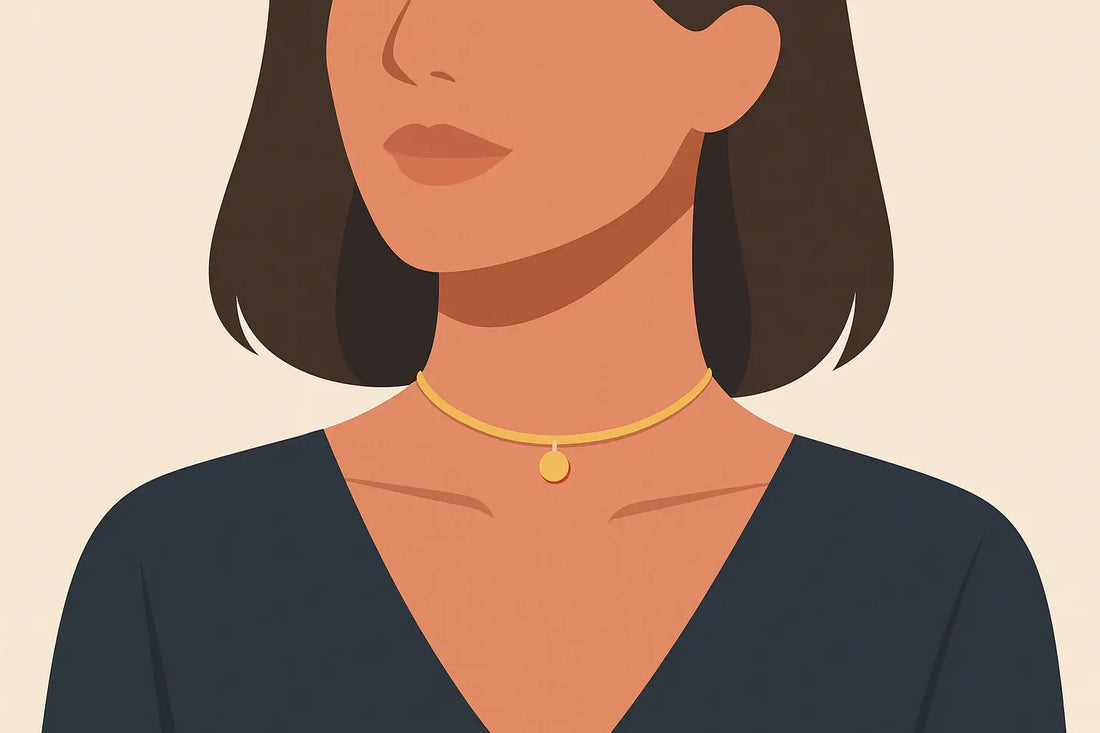 Choker dourada delicada: como usar sem errar