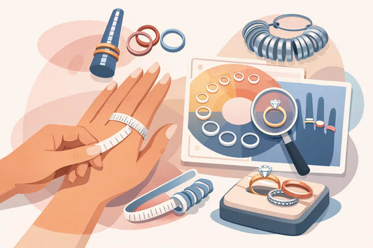 Guia prático do tamanho de anel feminino