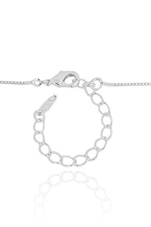 Gargantilha Veneziana Ponto de Luz Cristal Ródio Branco