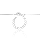 Gargantilha Veneziana Ponto de Luz Cristal Ródio Branco