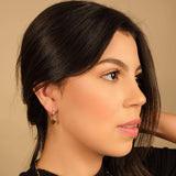 Brinco Argola Coração Flat Liso Banhado a Ouro 18K