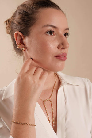 Pulseira Cordão Baiano Banhado a Ouro 18K