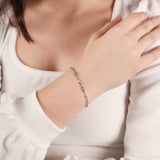 Pulseira Zircônias Diversas Cristal Ródio Branco