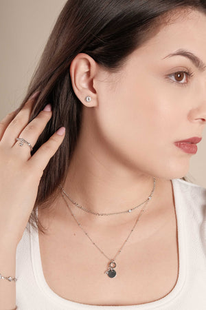 Pulseira Zircônias Diversas Cristal Ródio Branco