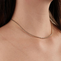 Gargantilha Cordão Baiano Ródio Branco