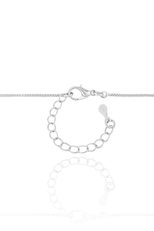 Gargantilha Veneziana com Pérolas 4 MM Ródio Branco