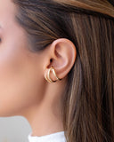 Ear Cuff Liso Banhado a Ouro 18K