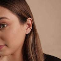 Piercing Cravejado Cristal Ródio Branco