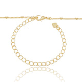 Choker Plaquinhas Corações Flat Banhado a Ouro 18K