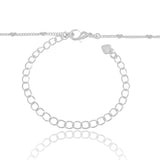 Choker Plaquinhas Corações Flat Ródio Branco