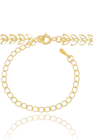 Choker Folhas Vazadas Banhado a Ouro 18K