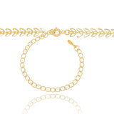 Choker Folhas Vazadas Banhado a Ouro 18K