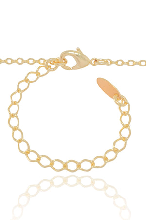 Gargantilha Filho Menino Coração Liso Banhado a Ouro 18K - 45 cm