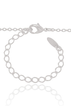 Gargantilha Filho Menino Coração Liso Ródio Branco - 45 cm