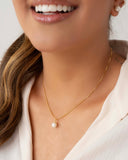 Conjunto Pérolas Banhado a Ouro 18K