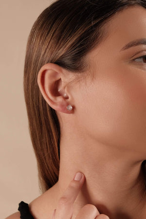 Brinco Ponto de Luz Banhado a Ouro 18K