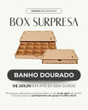 Box Surpresa: Mix completo personalizado - Banhado a Ouro 18K.