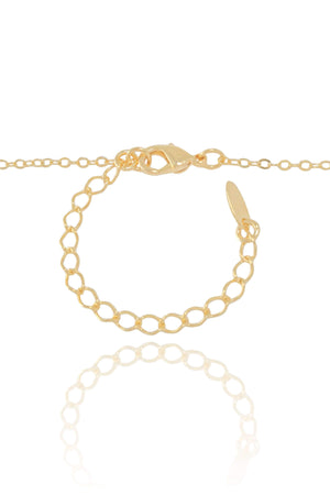 Gargantilha Filho Meninas Corações Lisos Banhado a Ouro 18K - 45 cm