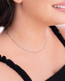 Choker Bolinhas 1.5 mm Ródio Branco