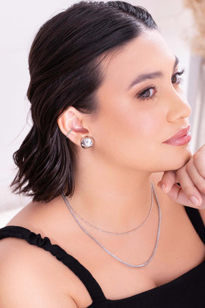 Choker Bolinhas 1.5 mm Ródio Branco