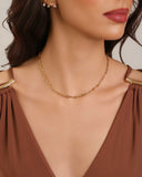 Choker Elos 4 mm Banhado a Ouro 18K