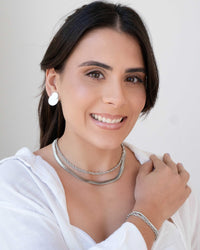 Pulseira Snake 3 mm Ródio Branco