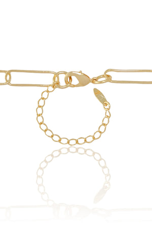 Gargantilha Elos Ovais 6mm Banhado a Ouro 18K