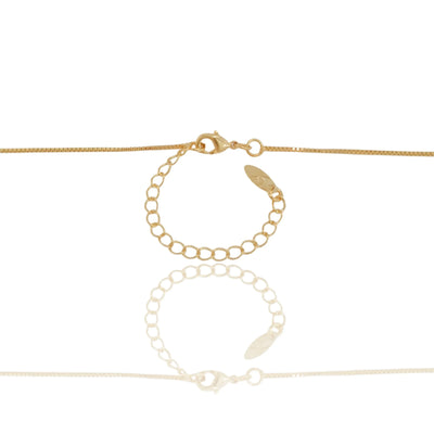 Gargantilha Veneziana 45 + 5 cm Banhado a Ouro 18K