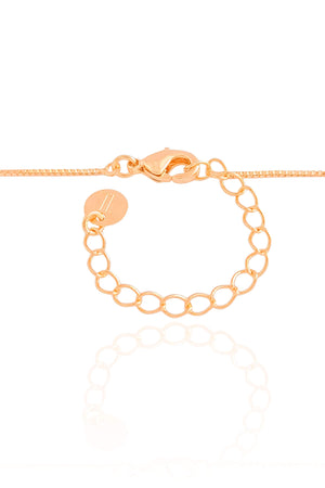 Gargantilha Filho Menino Cravejado Cristal Banhado a Ouro 18K - 45 cm