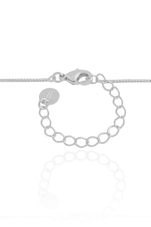 Gargantilha Filho Menino Cravejado Cristal Ródio Branco