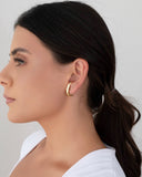 Ear Hook Liso Banhado a Ouro 18K