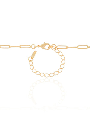 Gargantilha Longa Elos 3 mm Banhado a Ouro 18K