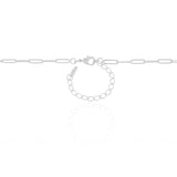 Gargantilha Longa Elos 3 mm Ródio Branco