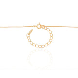 Gargantilha Veneziana Gota Cristal Banhado a Ouro 18K