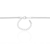 Gargantilha Rabo de Rato 2.5 mm Ródio Branco