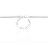 Gargantilha Rabo de Rato 2.5 mm Ródio Branco