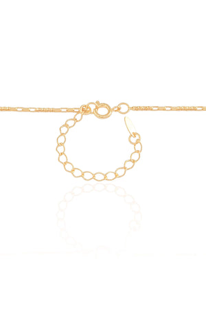 Gargantilha Elos Retos 1.5 mm Banhado a Ouro 18K