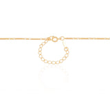 Gargantilha Elos Retos 1.5 mm Banhado a Ouro 18K