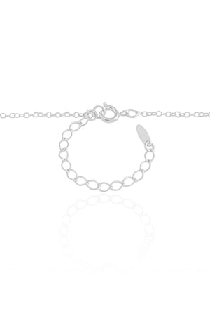 Gargantilha Longa Americana 1.5 mm Ródio Branco