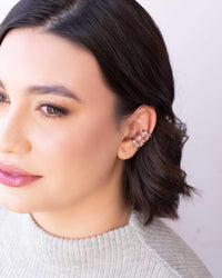 Piercing Três Filetes Lisos Ródio Branco