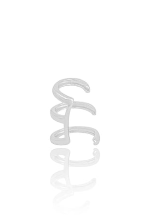 Piercing Três Filetes Lisos Ródio Branco