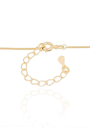 Gargantilha Veneziana Pingente Bola 8 mm Banhado a Ouro 18K