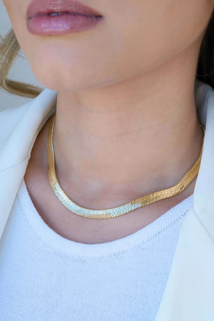 Choker Fita Banhado a Ouro 18K