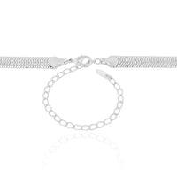 Choker Fita Ródio Branco