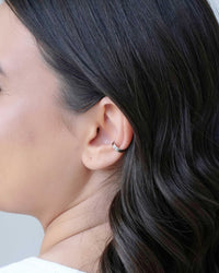 Piercing Liso Achatado Ródio Branco