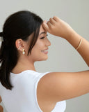 Piercing Perolas Banhado a Ouro 18K