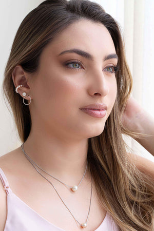 Piercing Perolas Ródio Branco