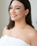 Choker Elos Lisos Banhado a Ouro 18K